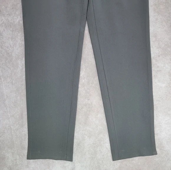 St. John Gray Straight Leg Trouser Pants